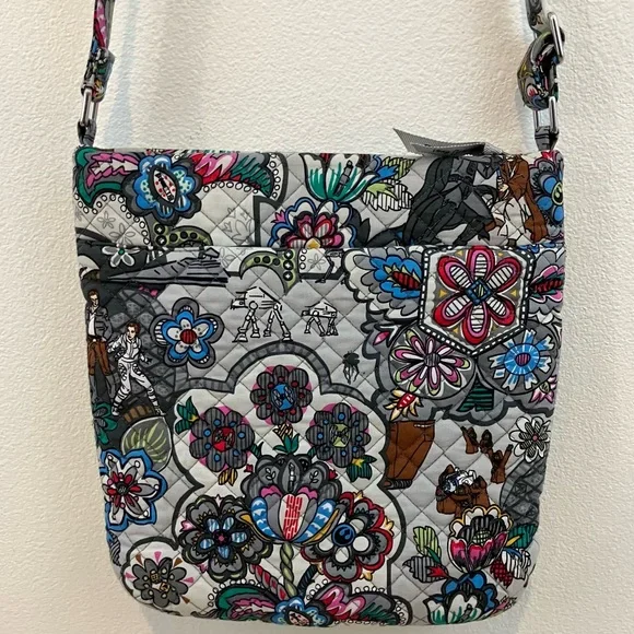 Vera Bradley | Gray Crossbody With Multi Color Star Wars & Floral Print - Picture 7 of 15